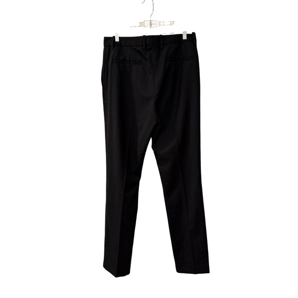Nili Lotan 10 Virgin Wool $750 Straight Leg Corette Pants High Rise Long Black - Picture 5 of 13